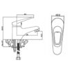 Raymor Essentials Basin Mixer dimensions