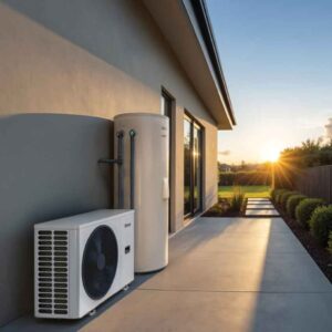 Enviroflo S Spilt Hot Water Heat Pump and cylinder