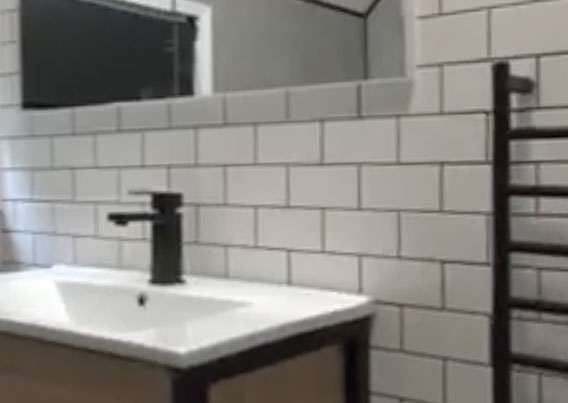 Black and White Bathroom Renovation