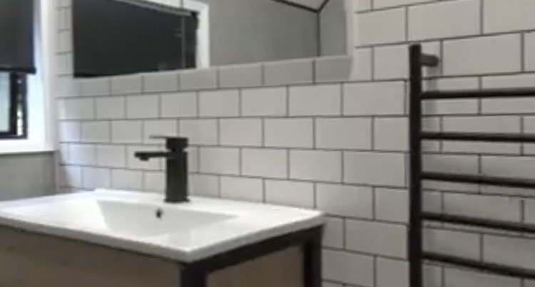 Black and White Bathroom Renovation