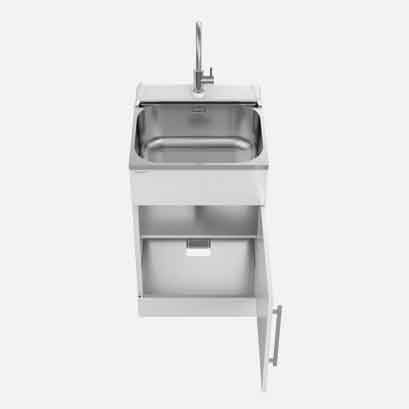 Supertub ST3704 laundry tub above open