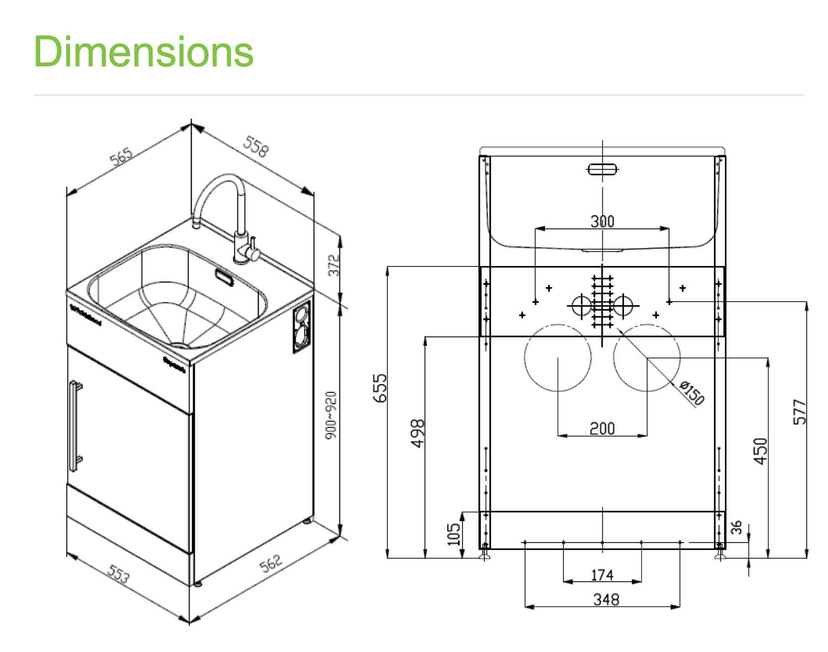 Supertub ST3103 dimensions